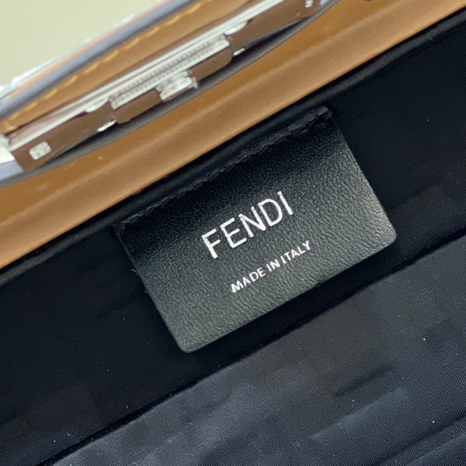 Fendi Baguette Trunk Mini Brown Fabric Bag(18.5-11.5-5cm) - EUR FASHION