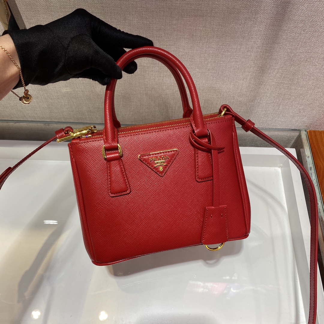 Prada Galleria Saffiano Leather Micro-Bag(20-14.5-9.5cm)   1BA906 - EUR FASHION