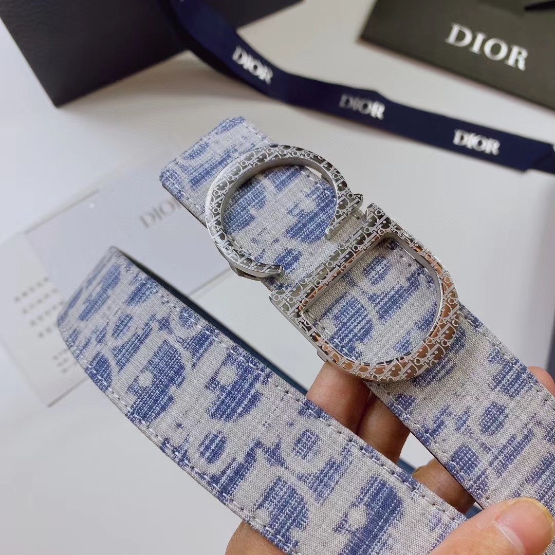 Dior Leather Belt With 'CD' Buckle - EUR FASHION
