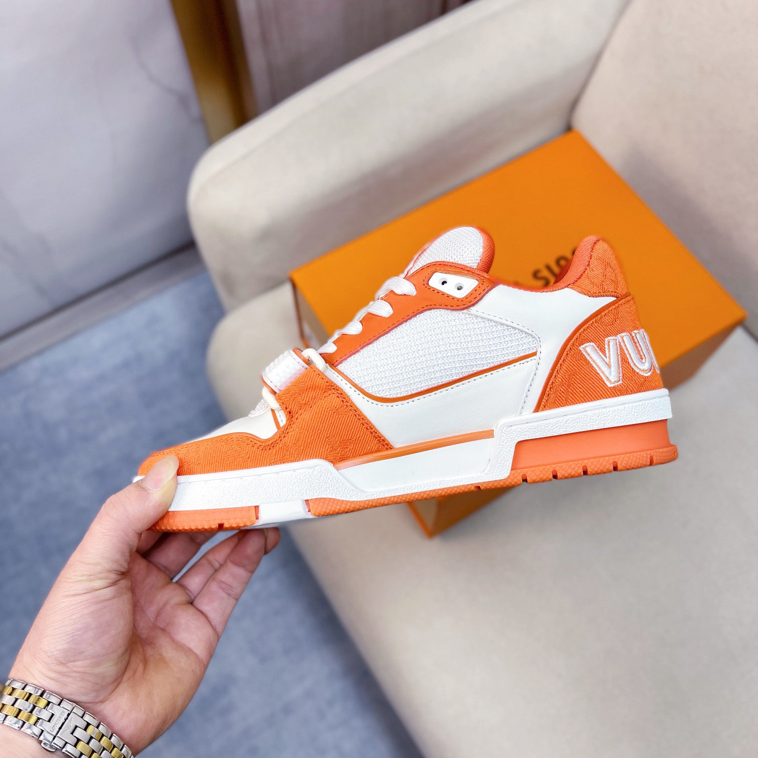 Louis Vuitton Trainer Sneaker(upon uk size) - EUR FASHION