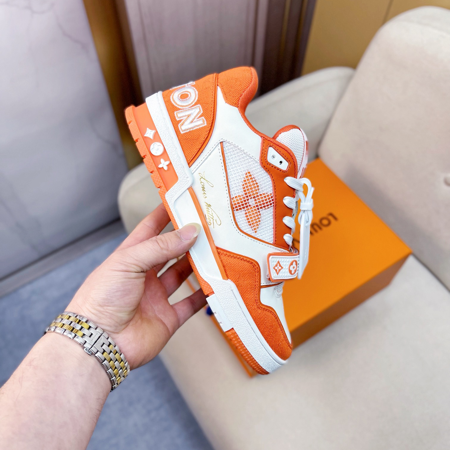 Louis Vuitton Trainer Sneaker(upon uk size) - EUR FASHION