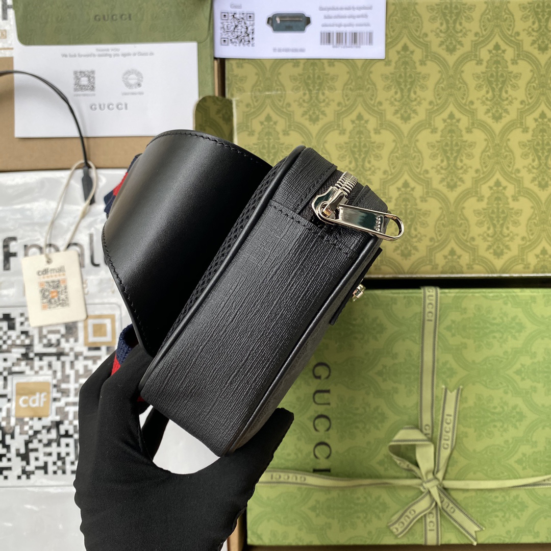 Gucci GG Black Belt Bag(24-14-5CM) - EUR FASHION