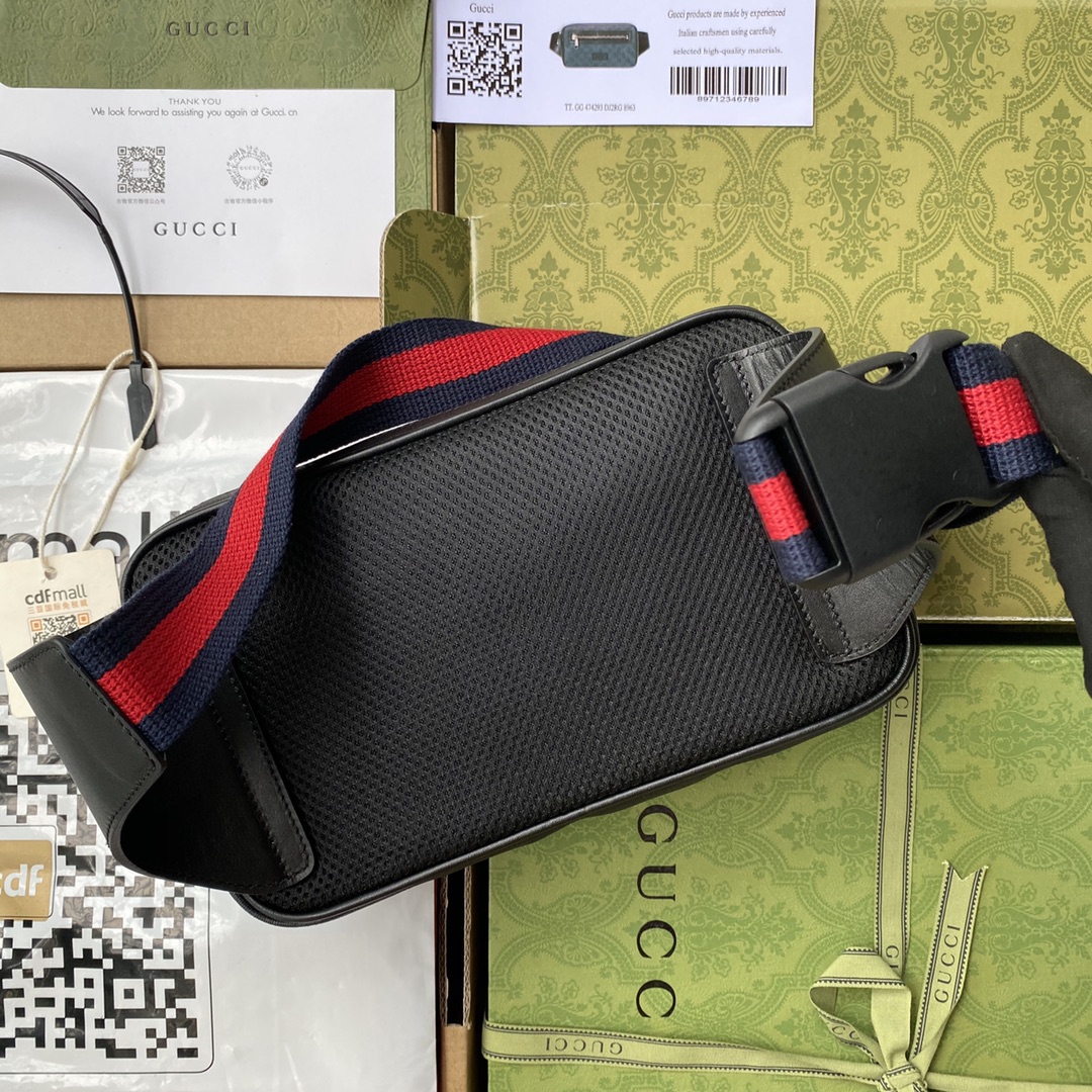 Gucci GG Black Belt Bag(24-14-5CM) - EUR FASHION