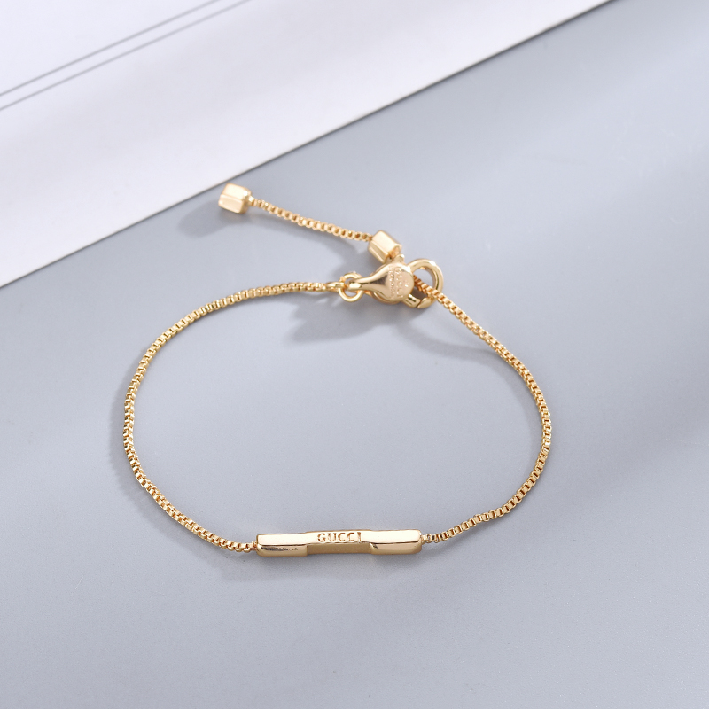 Gucci  Link To Love Bracelet With 'Gucci' Bar - EUR FASHION