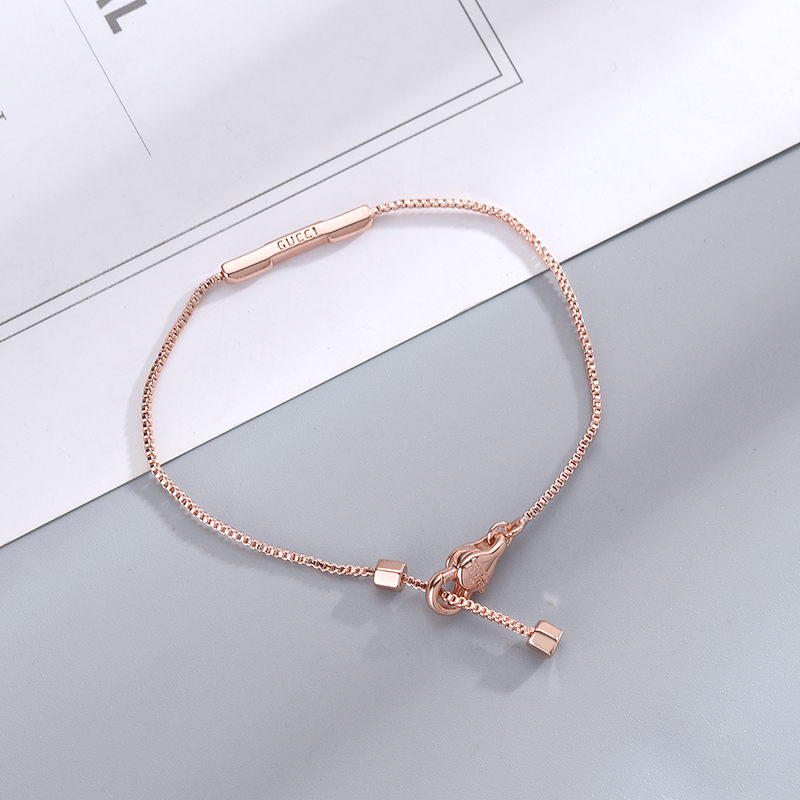 Gucci  Link To Love Bracelet With 'Gucci' Bar - EUR FASHION