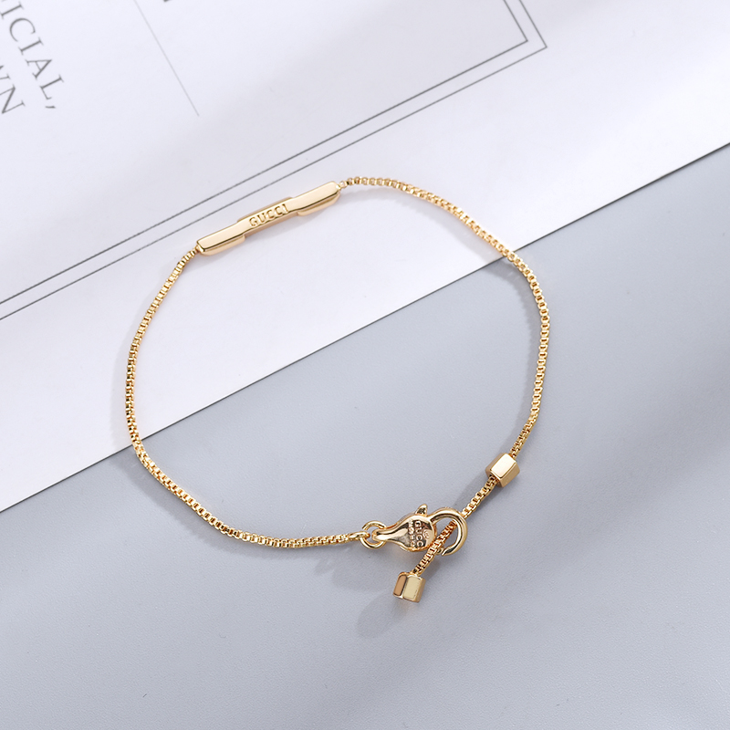 Gucci  Link To Love Bracelet With 'Gucci' Bar - EUR FASHION