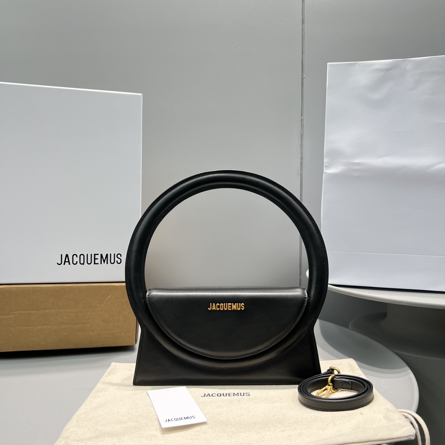 Jacquemus Le Sac Rond Circle Purse In Black(26-13-6cm) - EUR FASHION