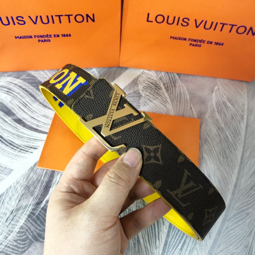 Louis Vuitton LV Pyramide Cities Exclusive 40MM Reversible Belt—London - EUR FASHION