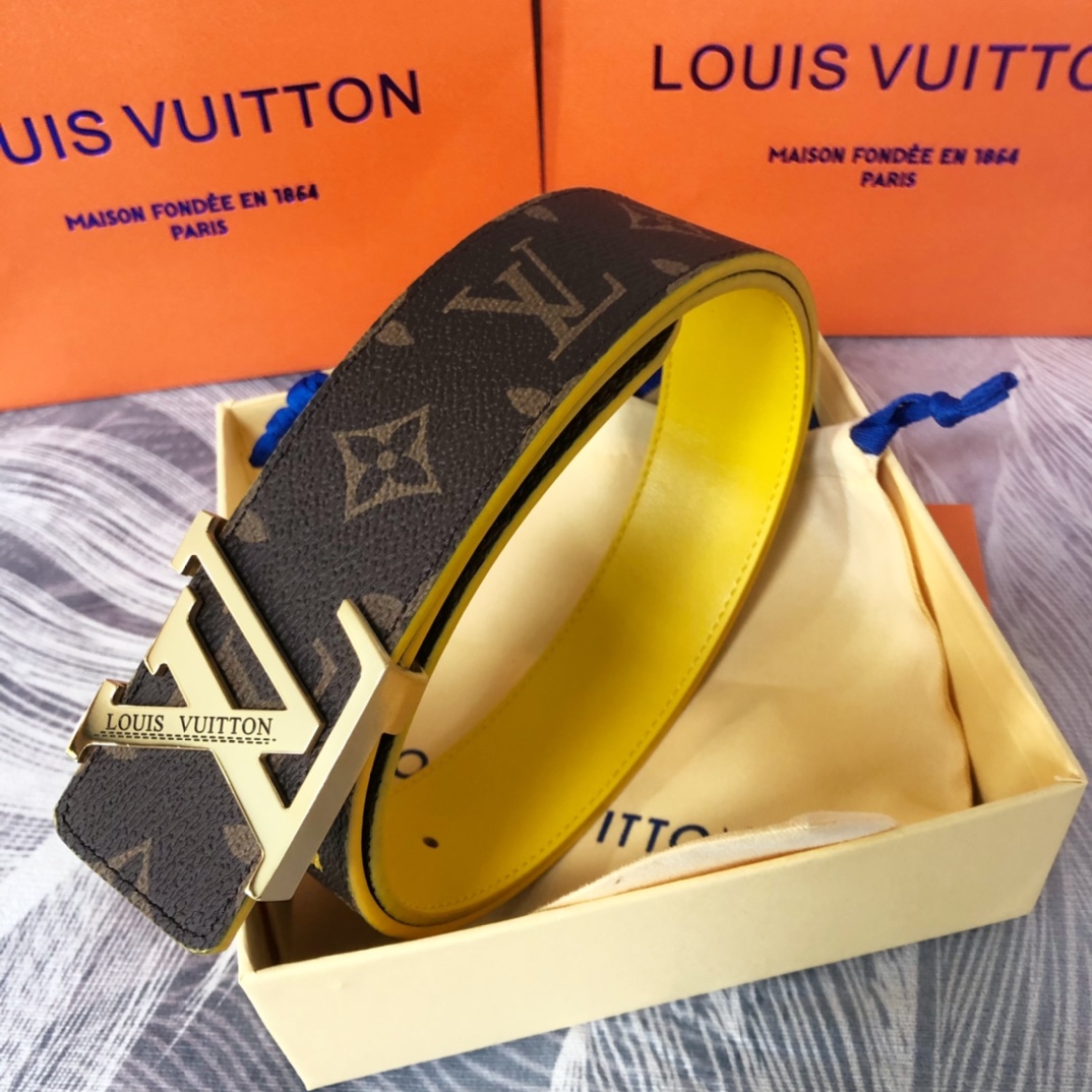 Louis Vuitton LV Pyramide Cities Exclusive 40MM Reversible Belt—London - EUR FASHION