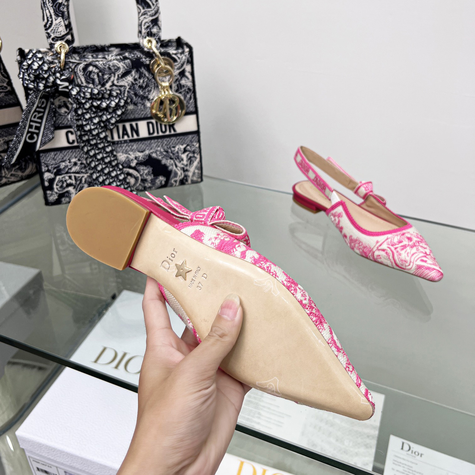 Dior J'adior Slingback Ballerina Flat - EUR FASHION