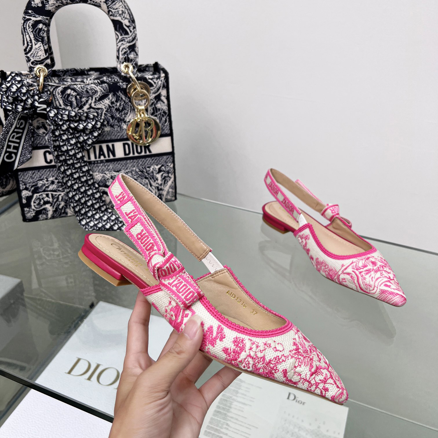 Dior J'adior Slingback Ballerina Flat - EUR FASHION