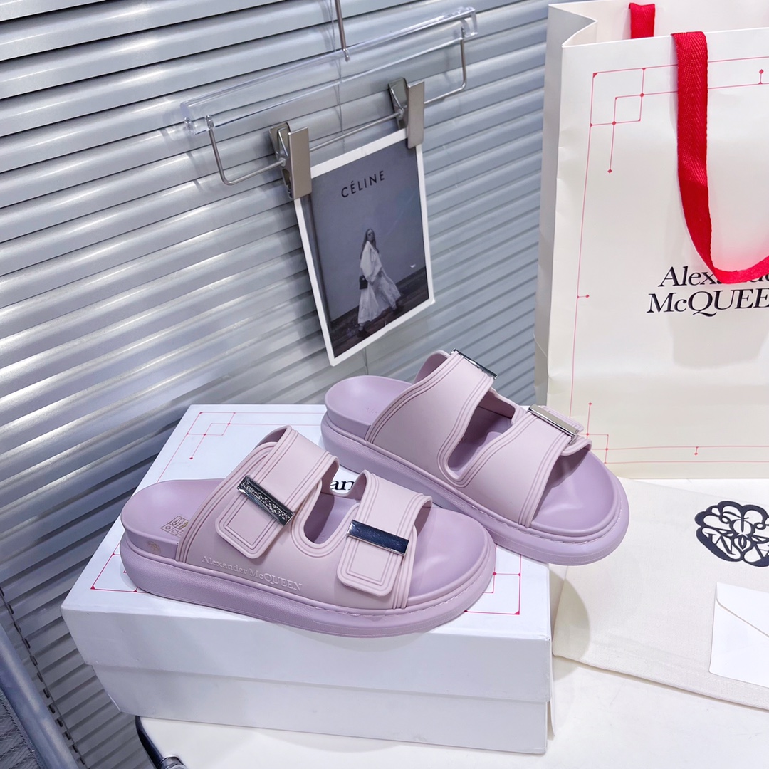 Alexander Mqueen Women's Hybrid Slide In Lilac - EUR FASHION