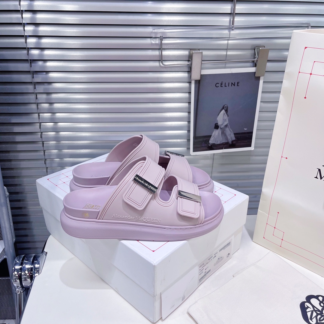 Alexander Mqueen Women's Hybrid Slide In Lilac - EUR FASHION