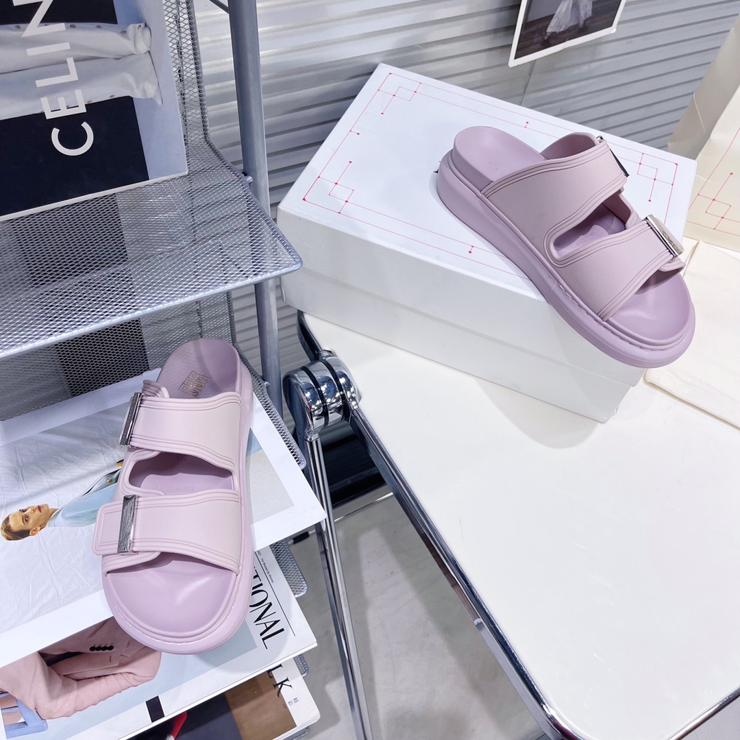 Alexander Mqueen Women's Hybrid Slide In Lilac - EUR FASHION