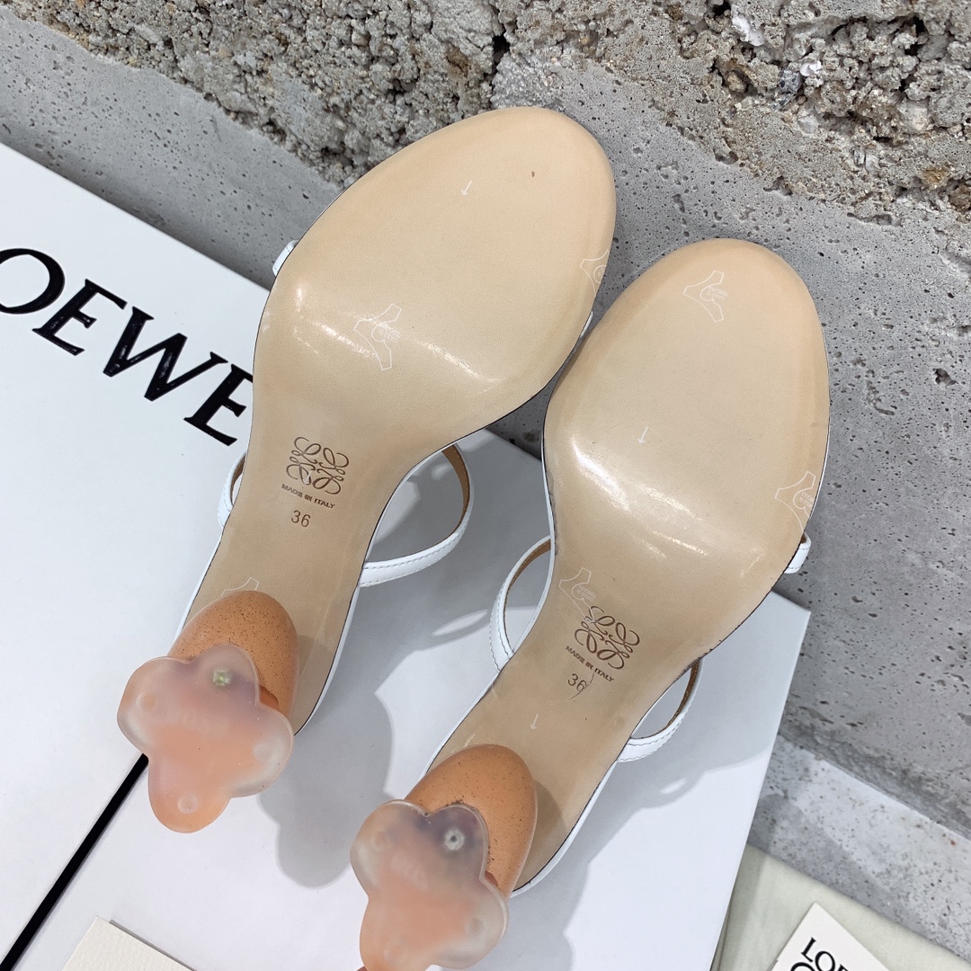 Loewe Broken Egg Sandal In Goatskin - EUR FASHION