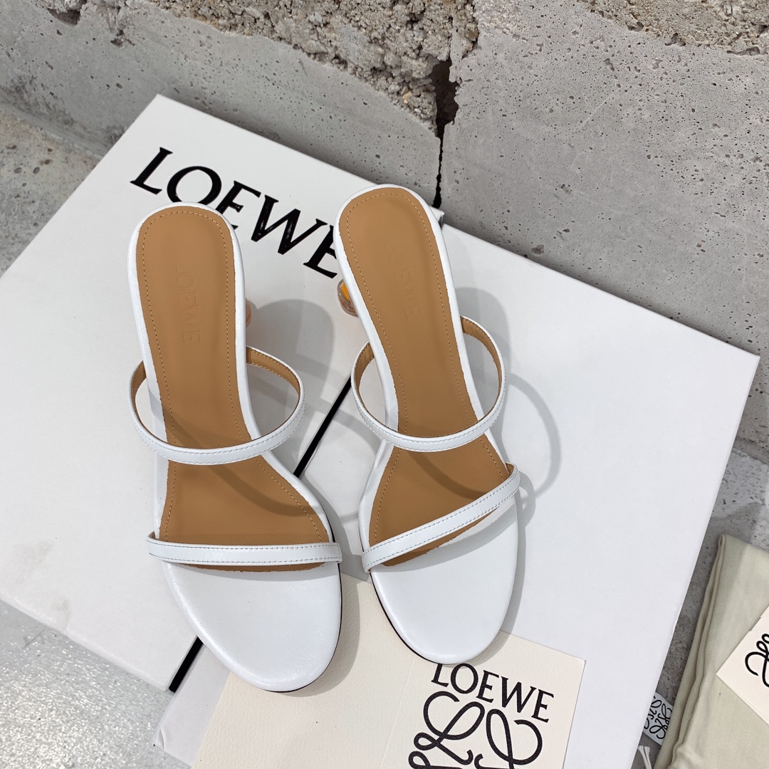 Loewe Broken Egg Sandal In Goatskin - EUR FASHION