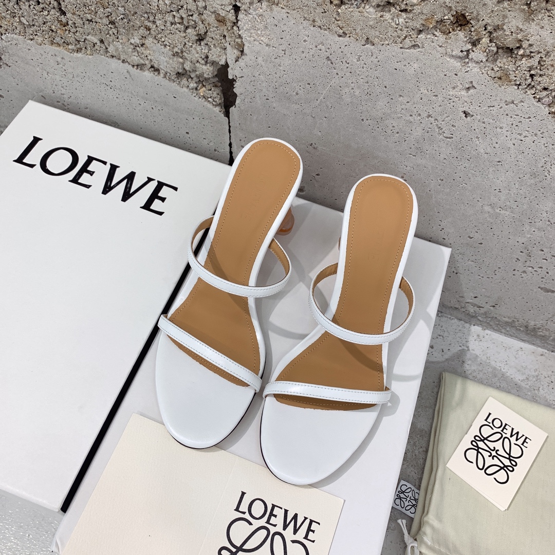 Loewe Broken Egg Sandal In Goatskin - EUR FASHION