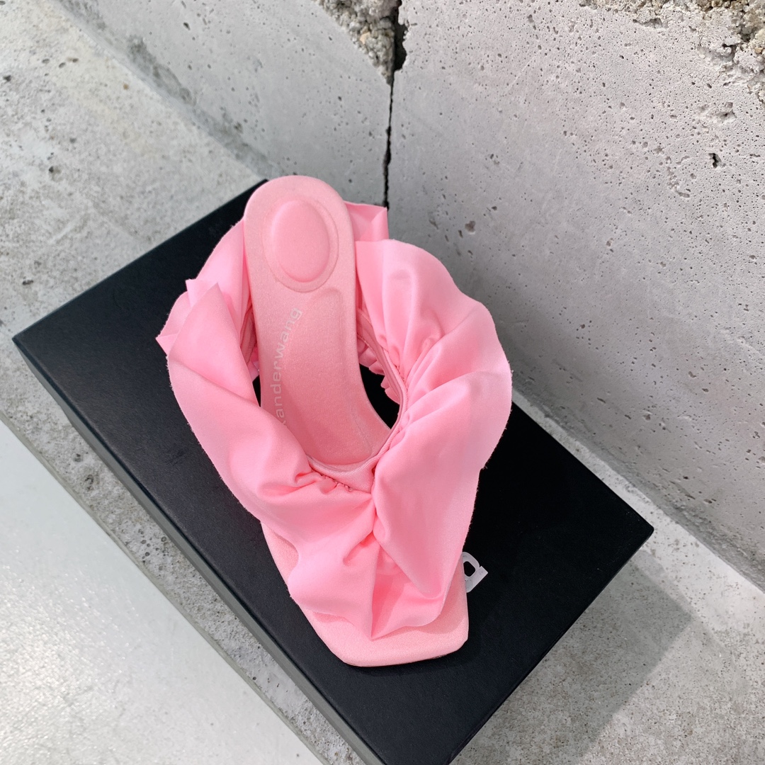 Alexander Wang Celeste 65 Ruffle Sandal In Lycra - EUR FASHION