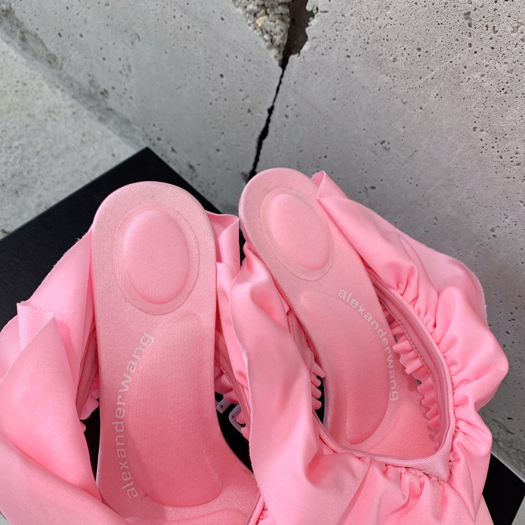 Alexander Wang Celeste 65 Ruffle Sandal In Lycra - EUR FASHION