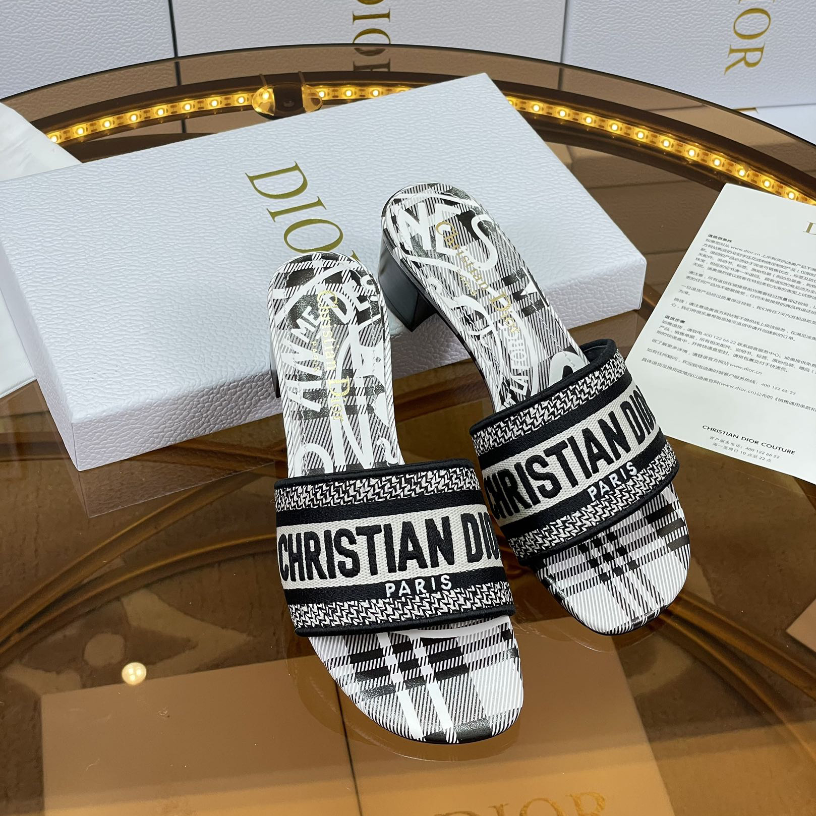 Dior Dway Heeled Slide - EUR FASHION