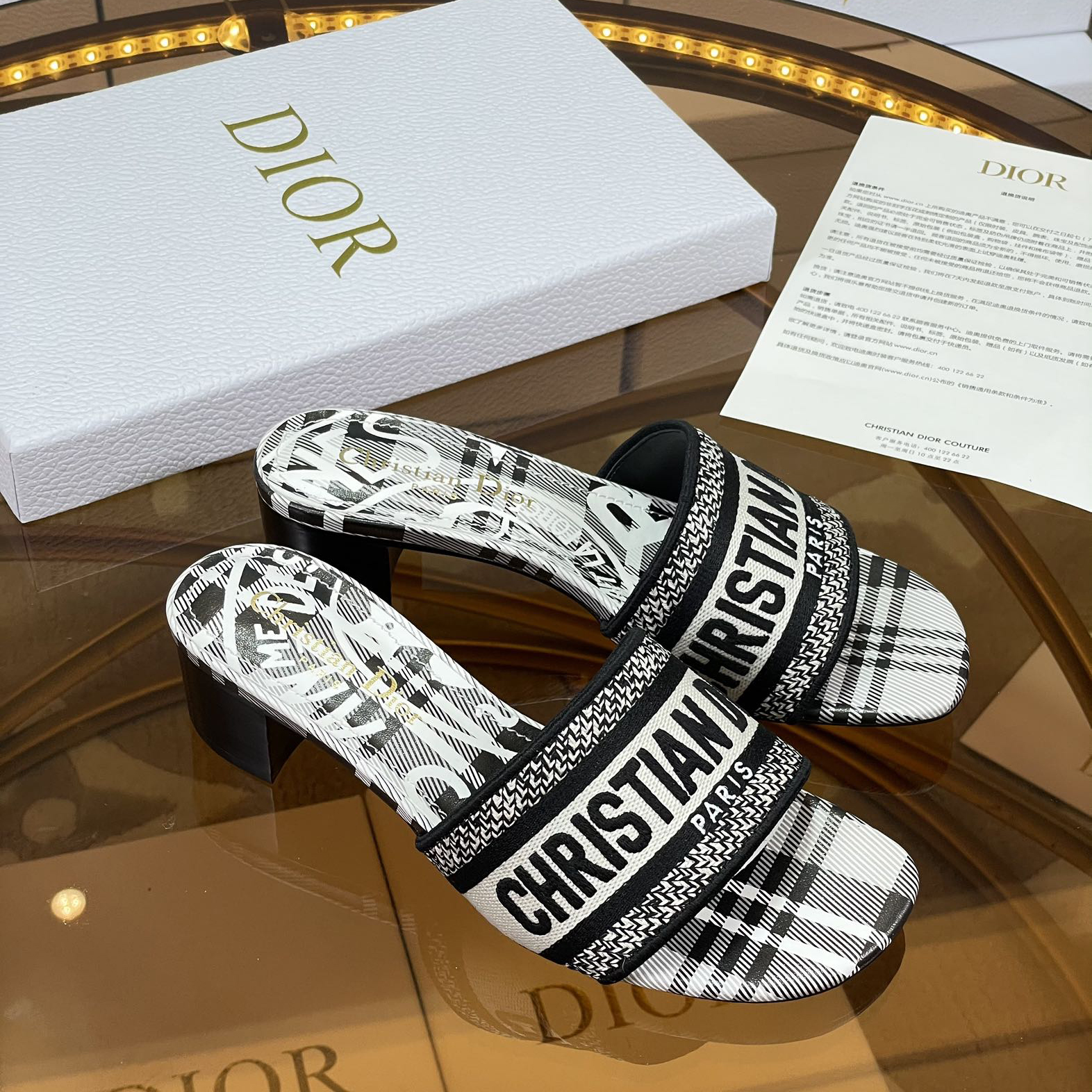 Dior Dway Heeled Slide - EUR FASHION