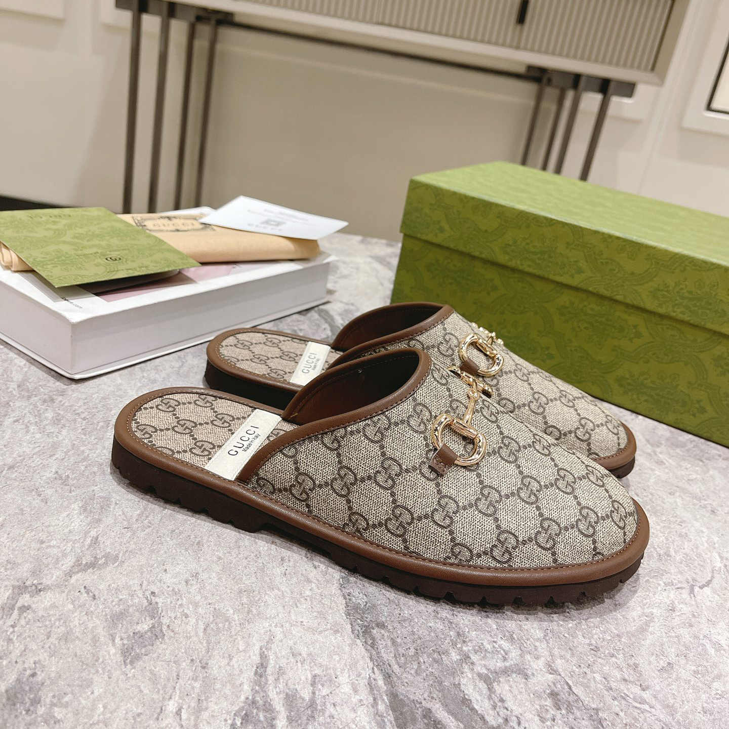 Gucci Men's Slipper With Horsebit - EUR FASHION
