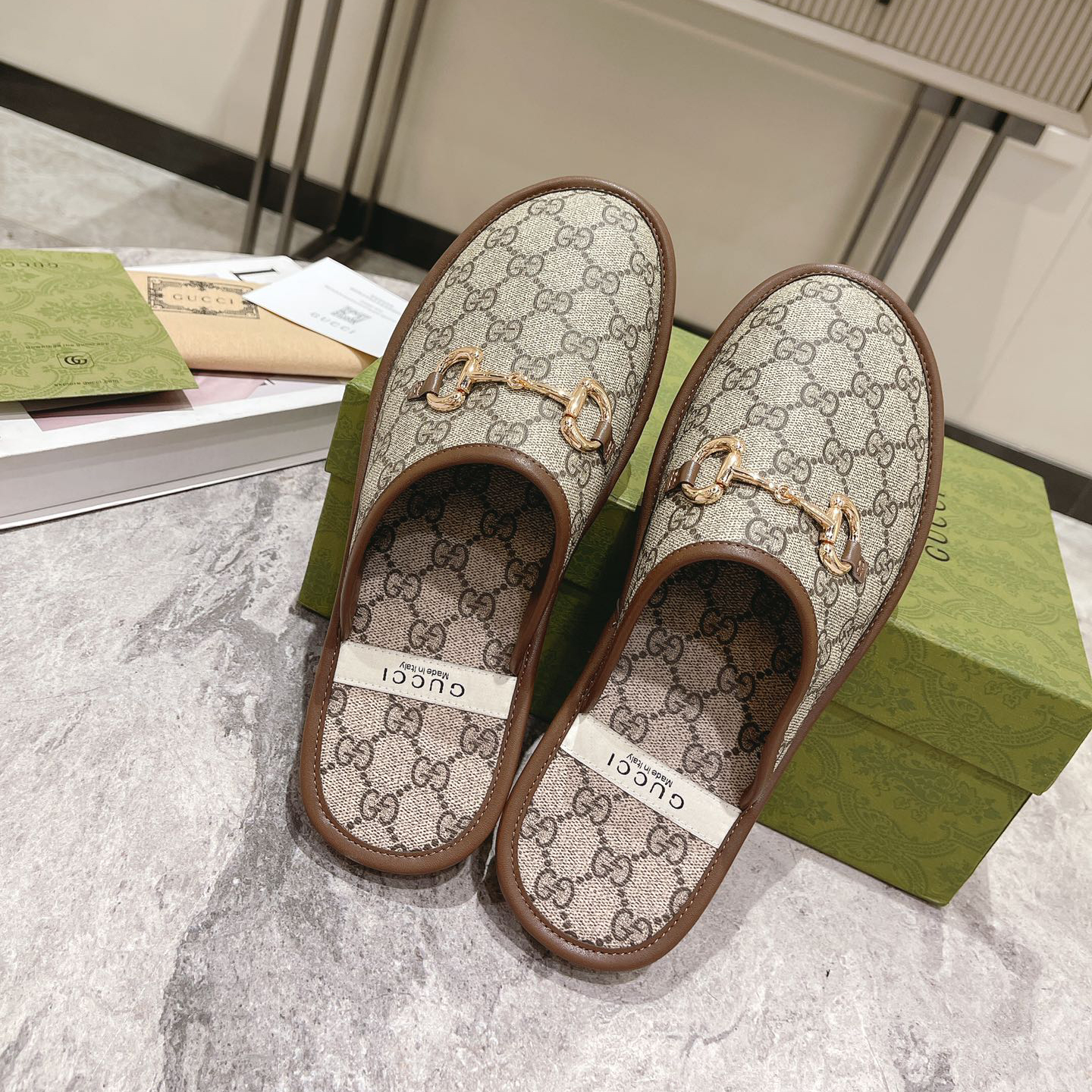 Gucci Men's Slipper With Horsebit - EUR FASHION