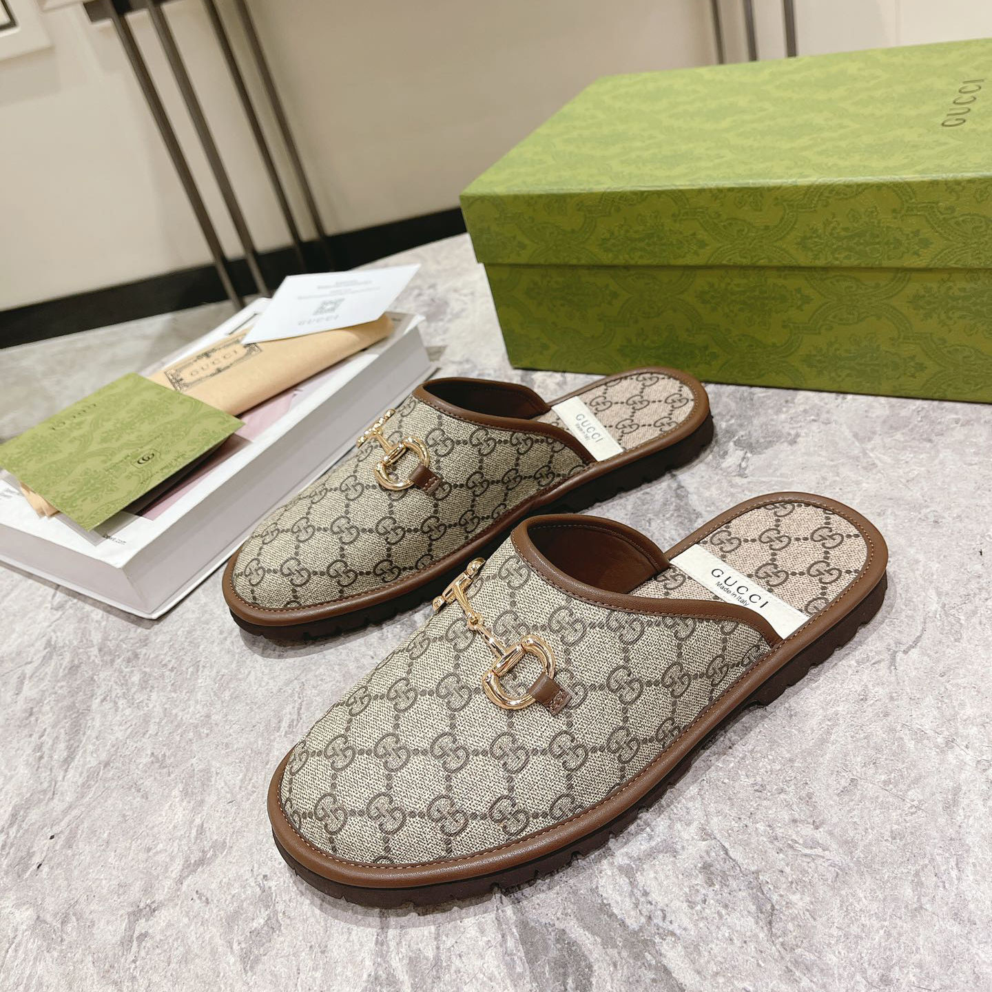 Gucci Men's Slipper With Horsebit - EUR FASHION