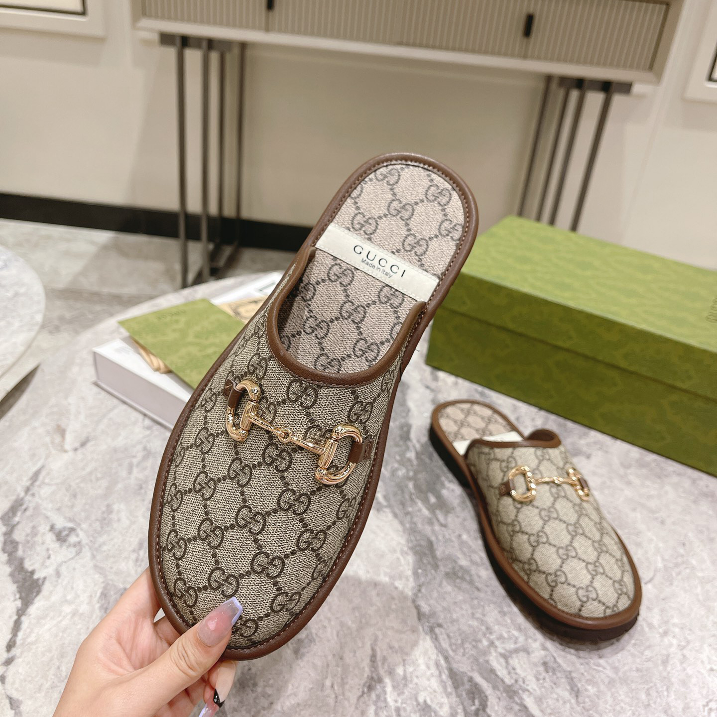 Gucci Men's Slipper With Horsebit - EUR FASHION