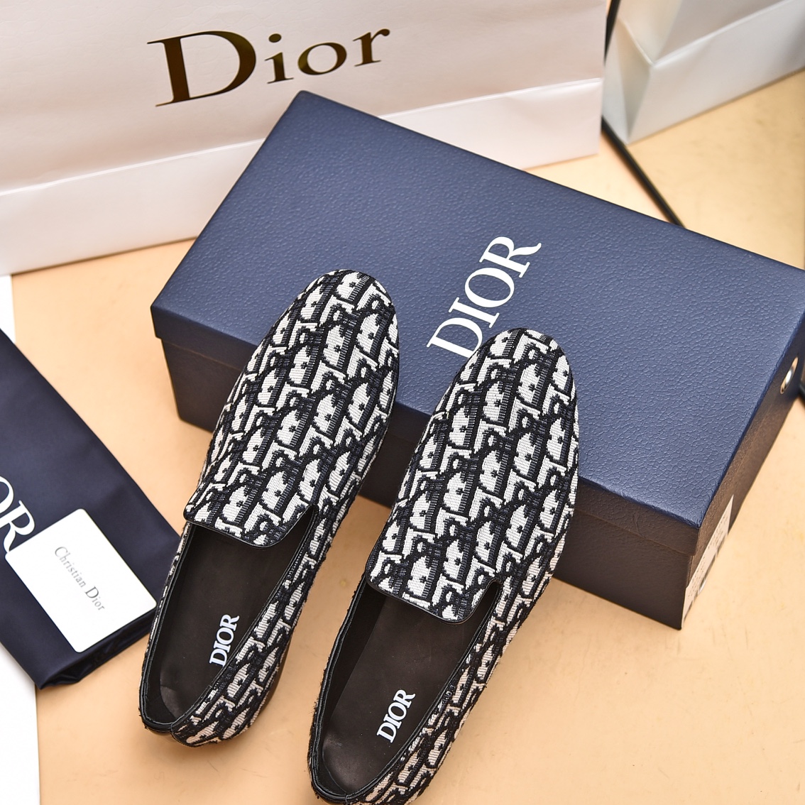 Dior Obique Jacquard Loafer - EUR FASHION