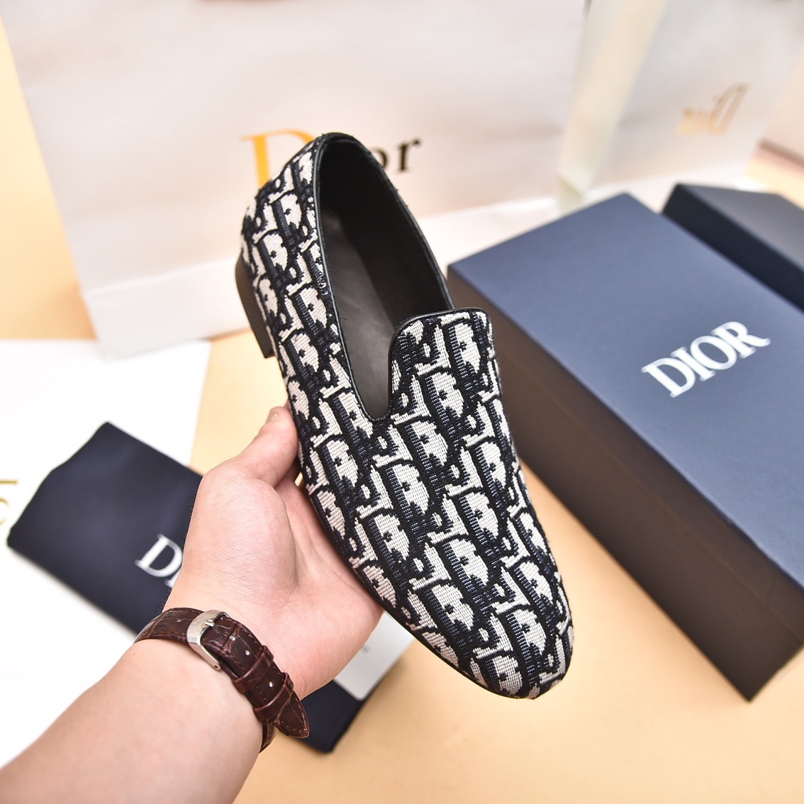 Dior Obique Jacquard Loafer - EUR FASHION