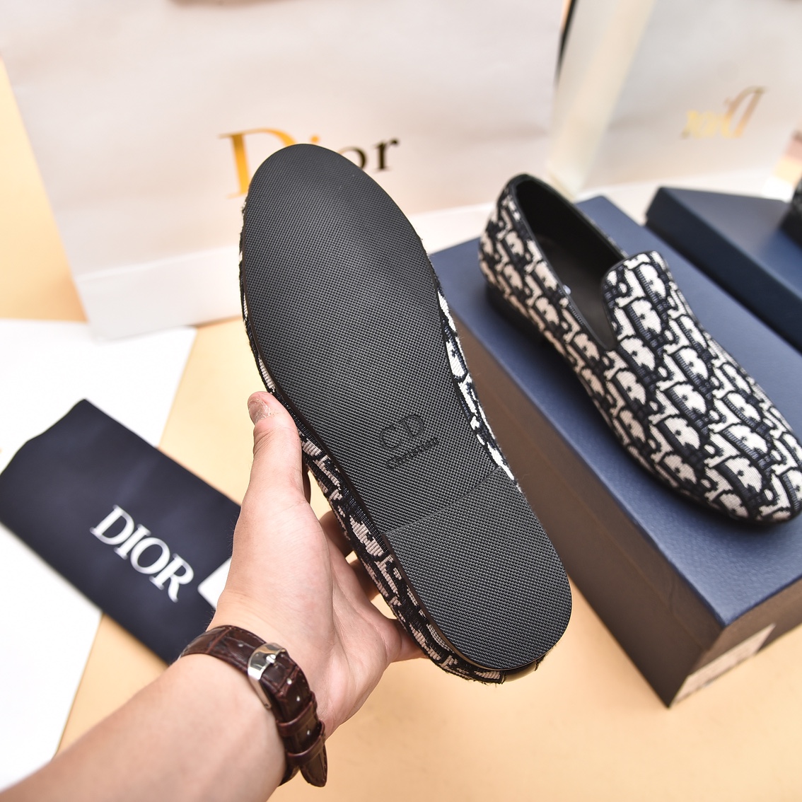 Dior Obique Jacquard Loafer - EUR FASHION