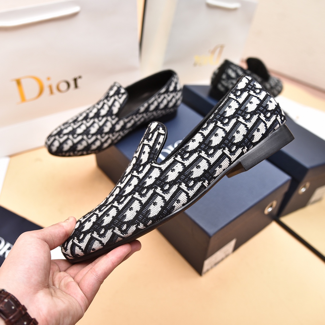 Dior Obique Jacquard Loafer - EUR FASHION