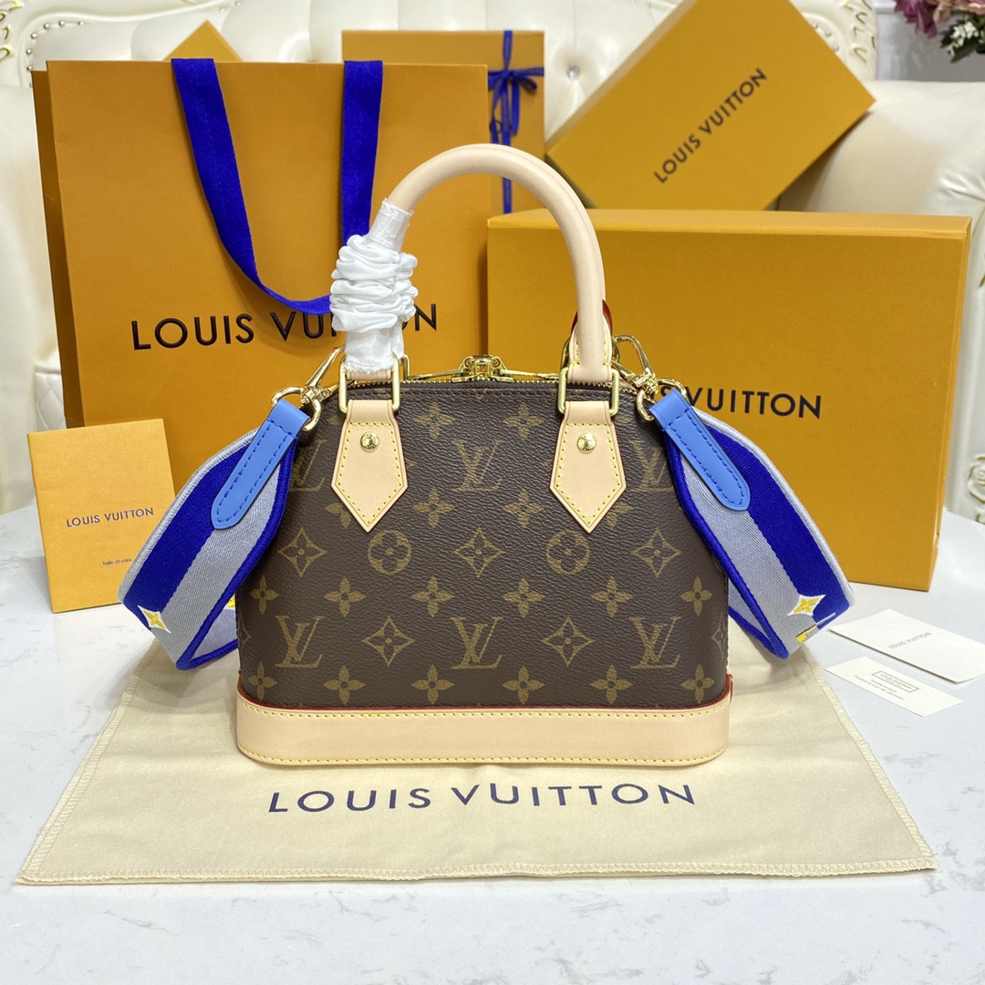 Louis Vuitton Alma BB Monogram Canvas Handbag (23.5-17.5-11.5cm)     M53152 - EUR FASHION