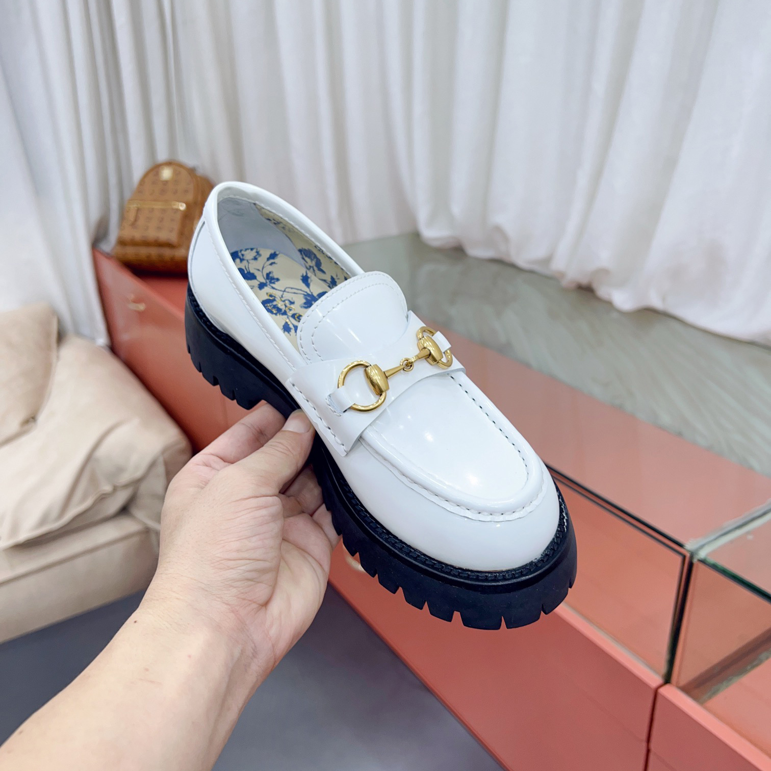 Gucci Leather Lug Sole Horsebit Loafer - EUR FASHION