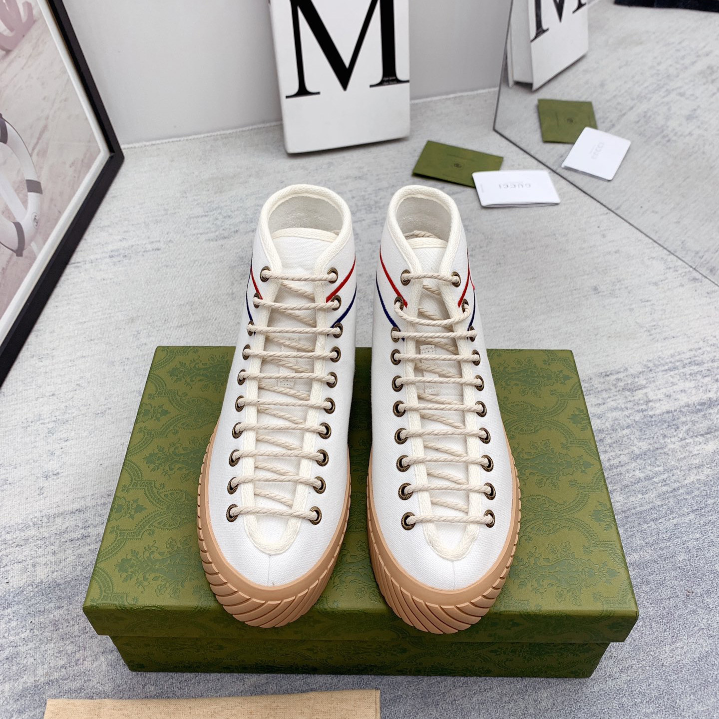 Gucci Interlocking G High-Top Sneaker - EUR FASHION
