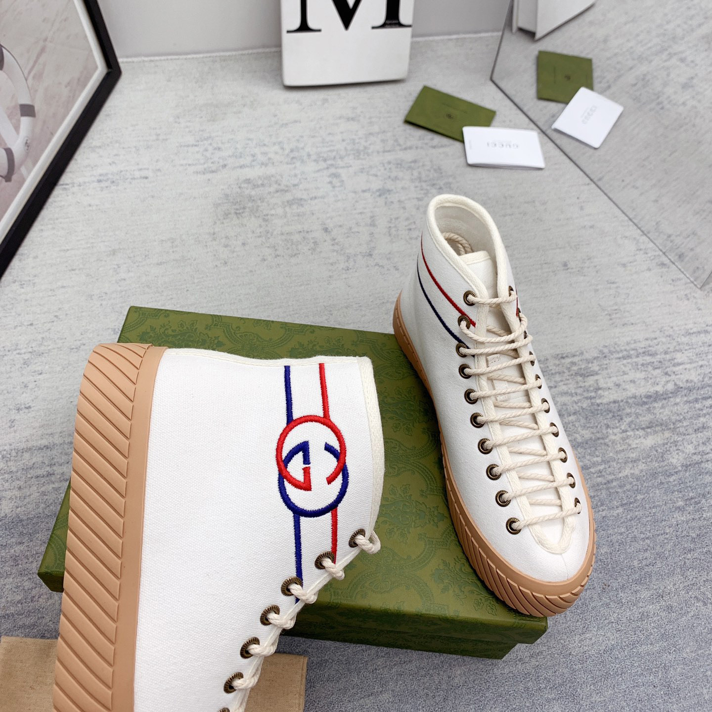 Gucci Interlocking G High-Top Sneaker - EUR FASHION