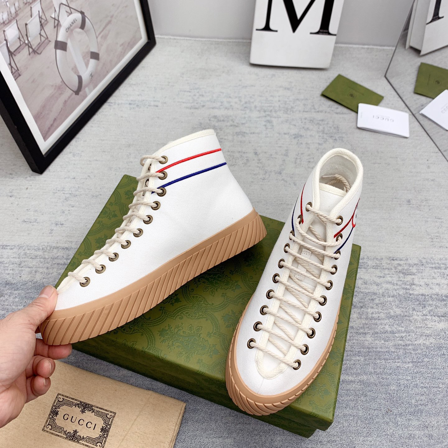 Gucci Interlocking G High-Top Sneaker - EUR FASHION