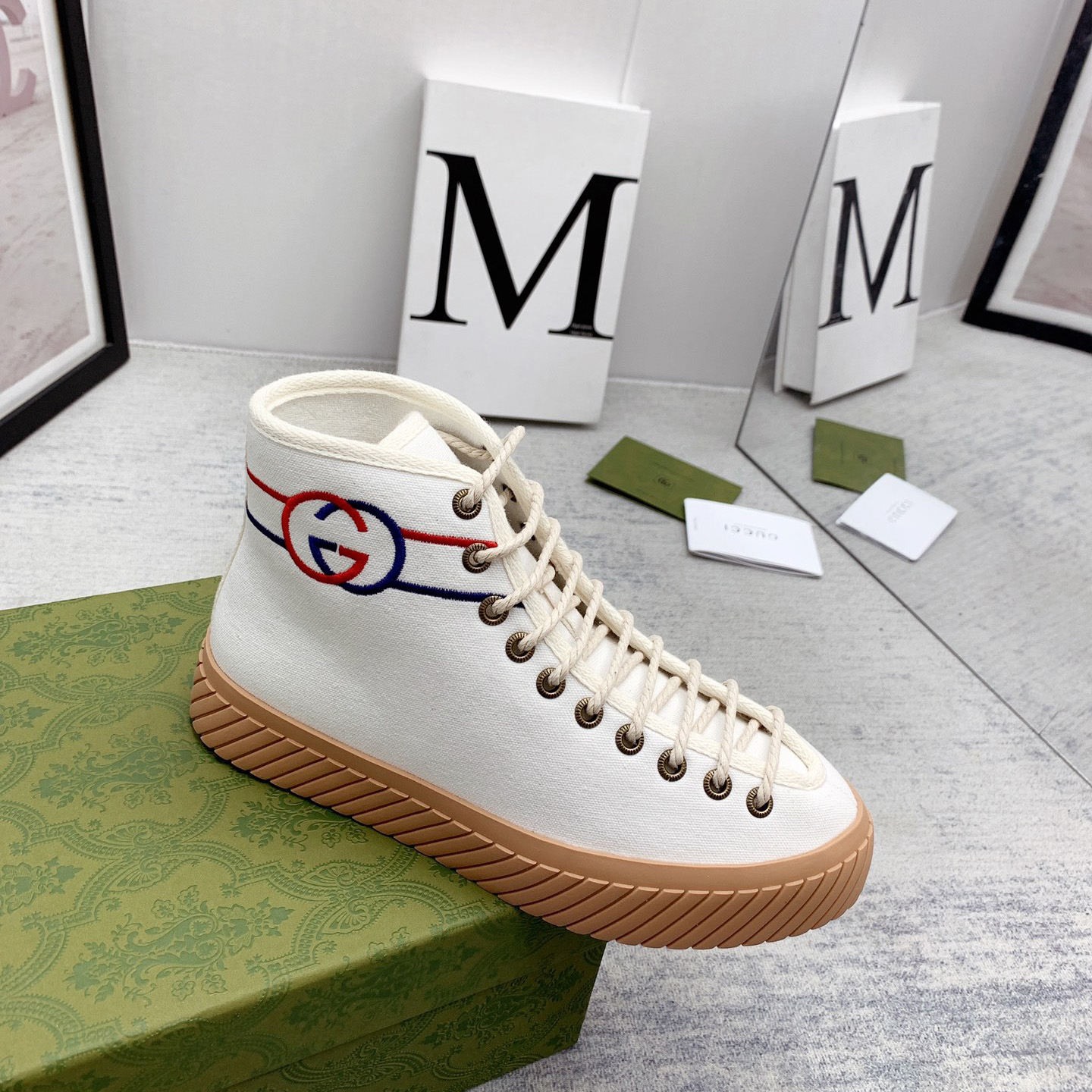 Gucci Interlocking G High-Top Sneaker - EUR FASHION