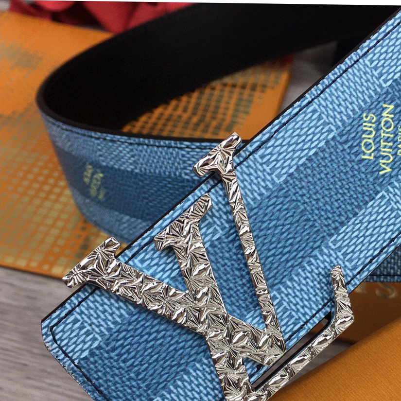 Louis Vuitton LV Initiales Damier Stripes 40mm Reversible Belt  - EUR FASHION