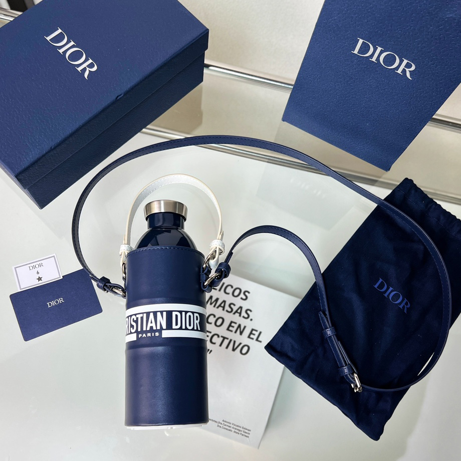 Dior Vibe Bottle Holder Blue Calfskin - EUR FASHION
