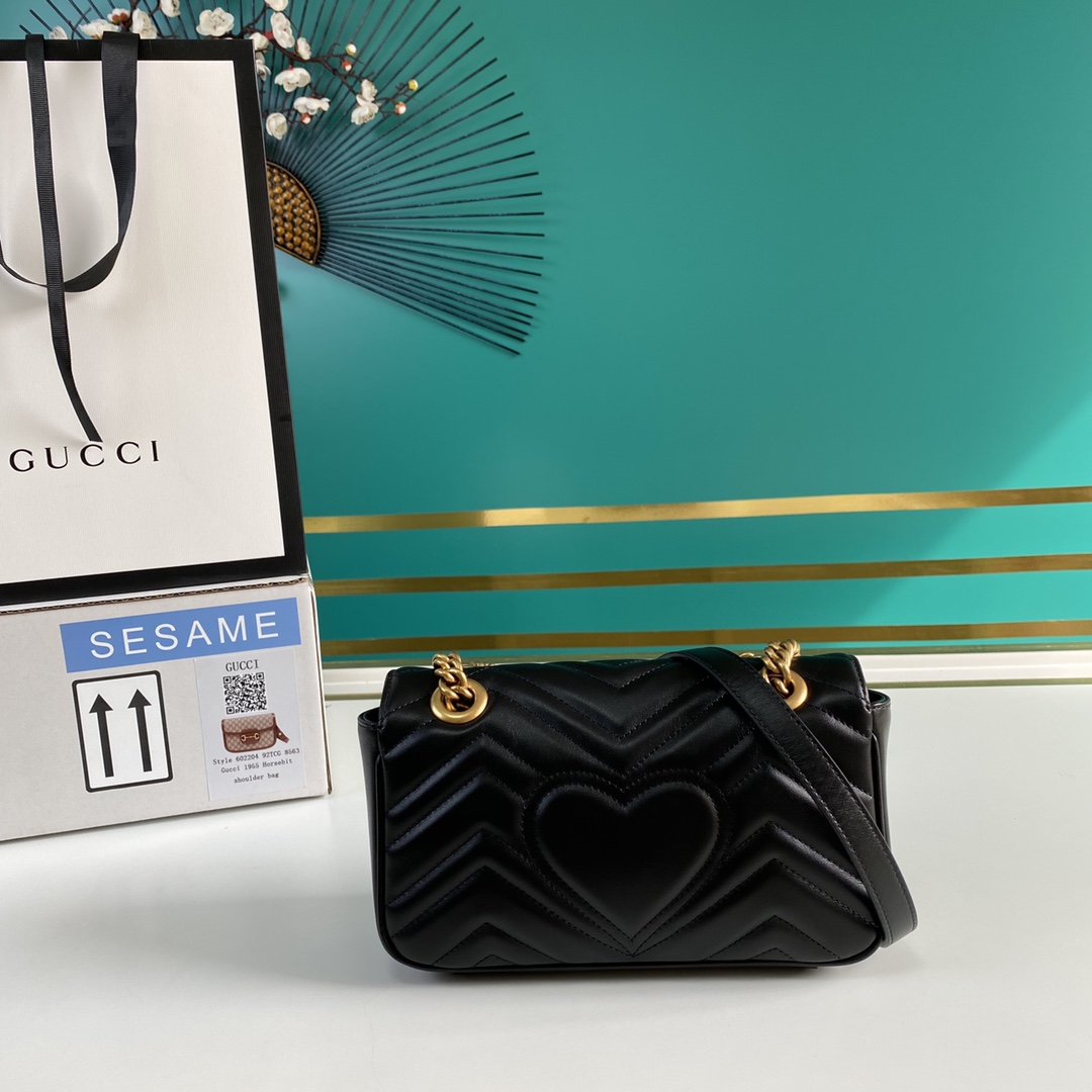Gucci GG Marmont Matelassé Mini Bag 23-14-6CM - EUR FASHION