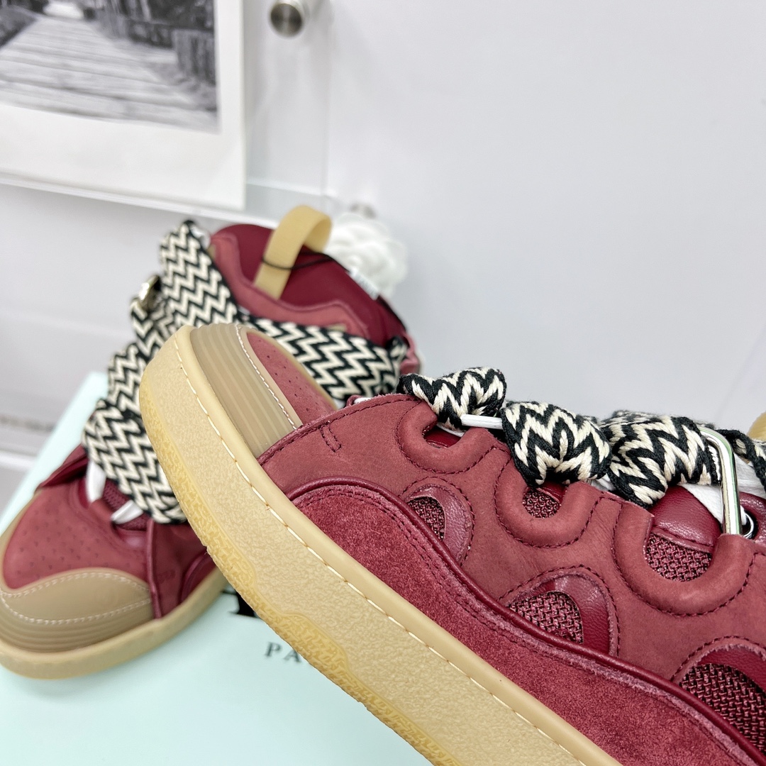 Lanvin Leather Curb Sneaker - EUR FASHION