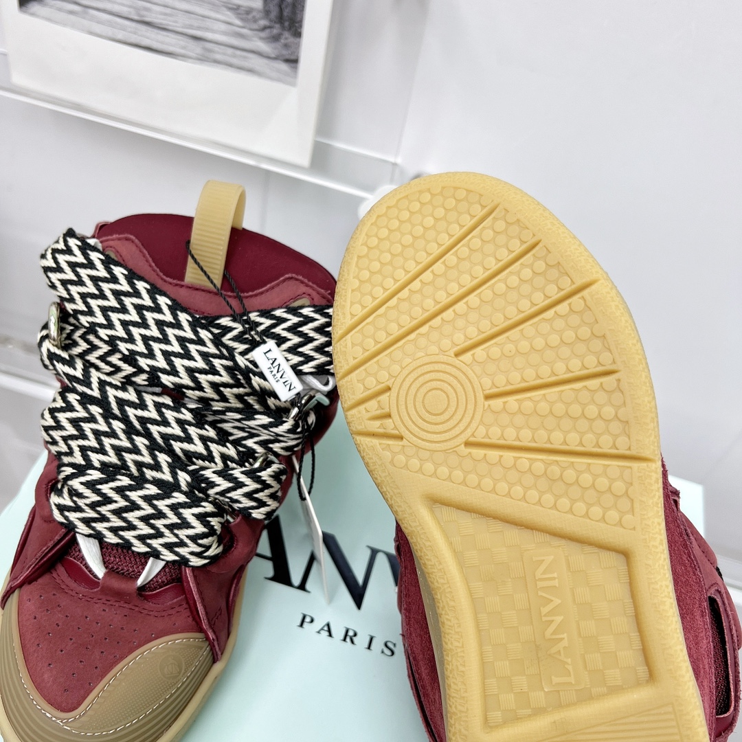 Lanvin Leather Curb Sneaker - EUR FASHION