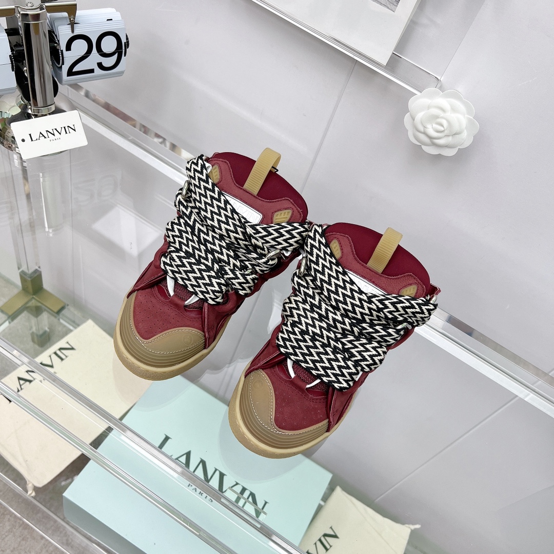 Lanvin Leather Curb Sneaker - EUR FASHION