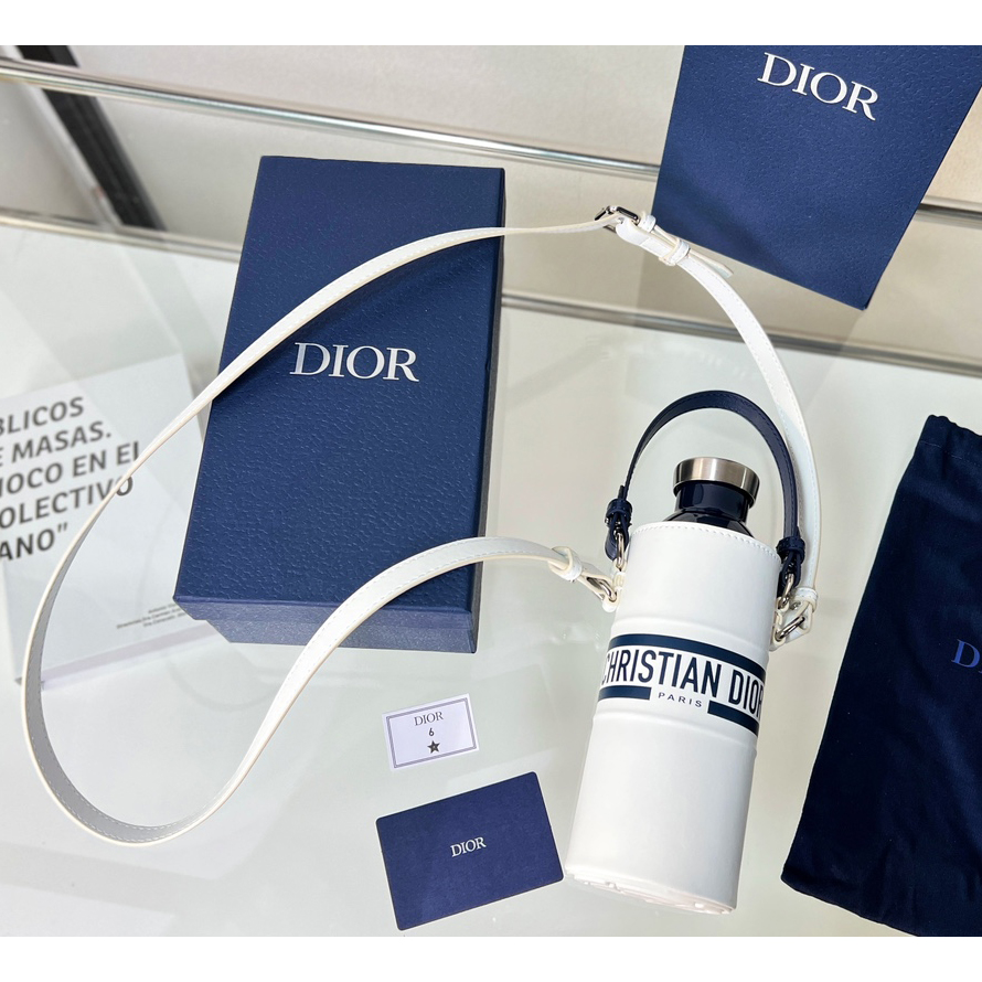 Dior Vibe Bottle Holder White Calfskin - EUR FASHION