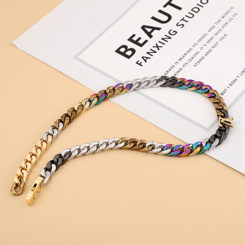 Louis Vuitton LV Chain Links Necklace M69462  50cm    - EUR FASHION