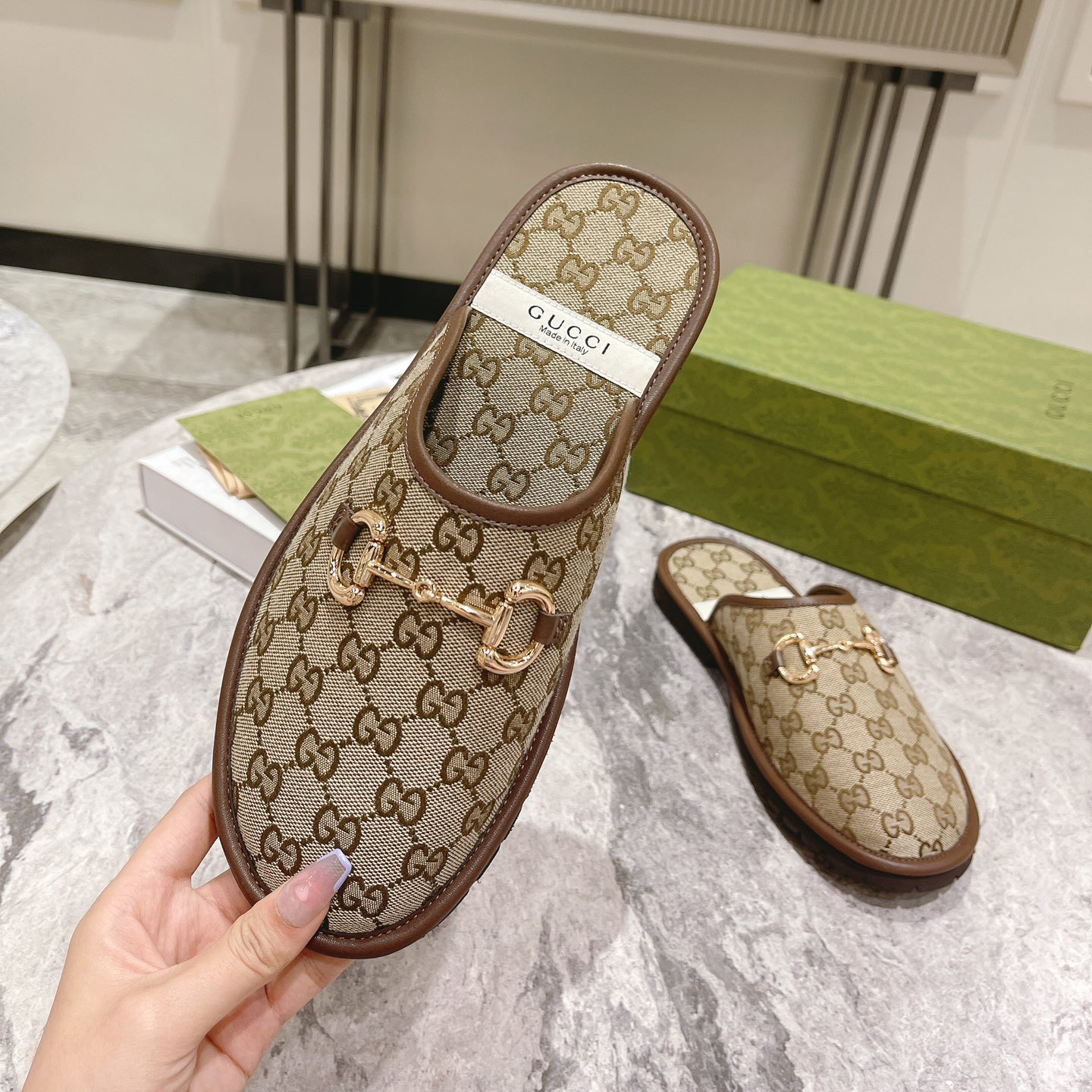 Gucci Men's Slipper With Horsebit - EUR FASHION