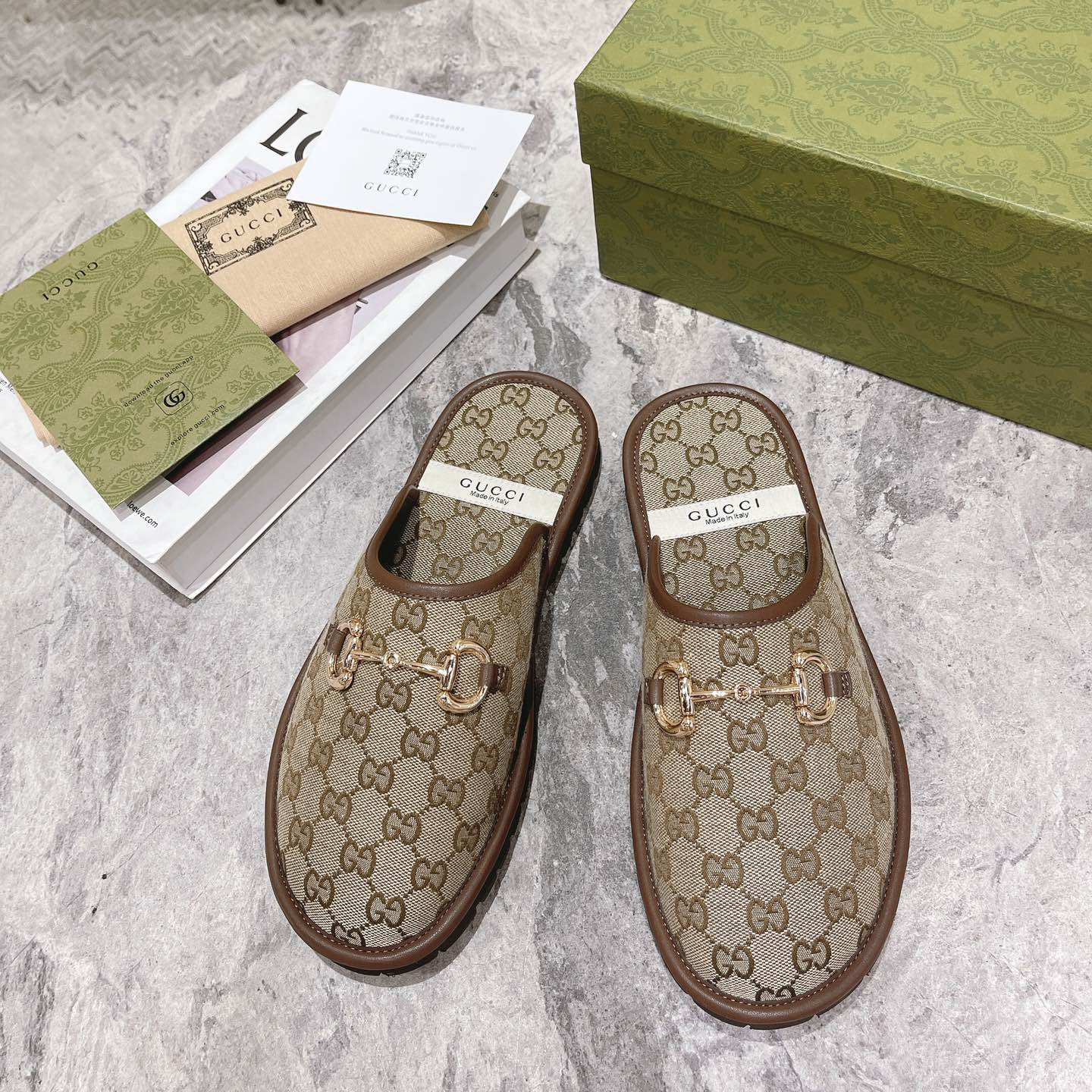 Gucci Men's Slipper With Horsebit - EUR FASHION