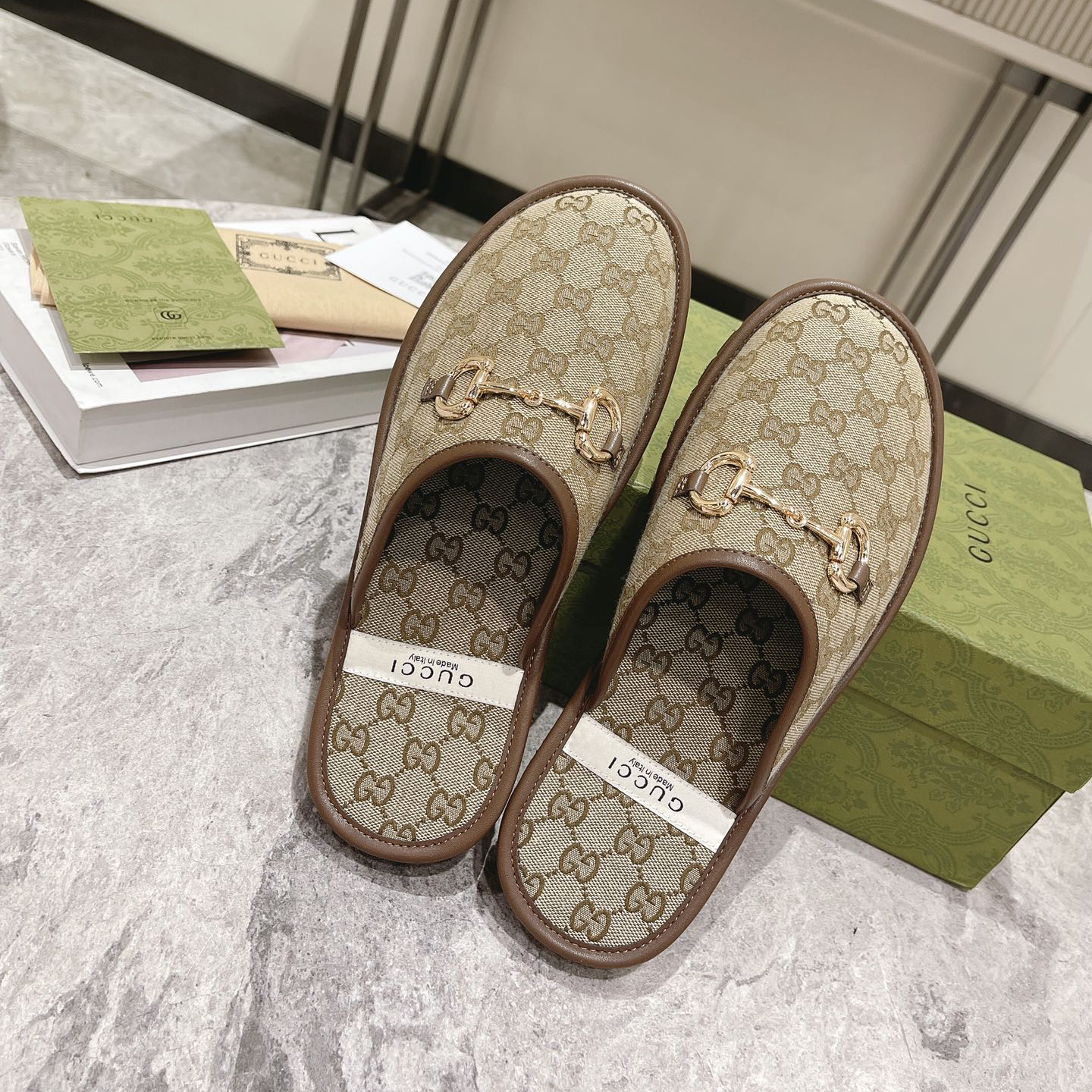 Gucci Men's Slipper With Horsebit - EUR FASHION